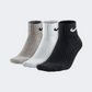 Nike Cushioning 3 Pack Unisex Training Sock Grey/Black/White