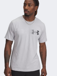 Under Armour Left Chest Logo تيشيرت لايف ستايل رجالي رمادي مود/أسود