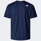 The North Face 24/7 Embossed Men Hiking T-Shirt Navy/Tent Model
