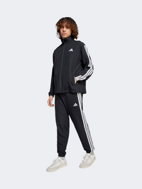 Adidas بدلة رياضية منسوجة للرجال بثلاثة خطوط - أسود