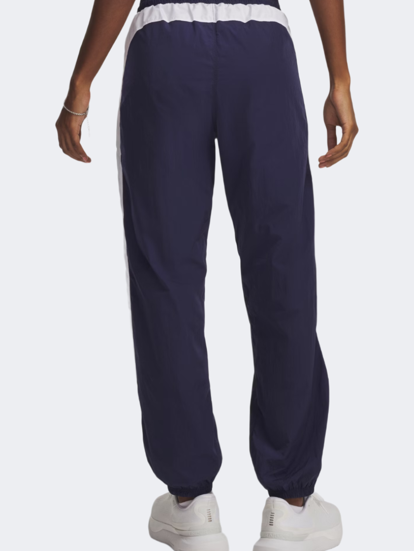 Under Armour Icon Crinkle Women Lifestyle Pant Washed Navy