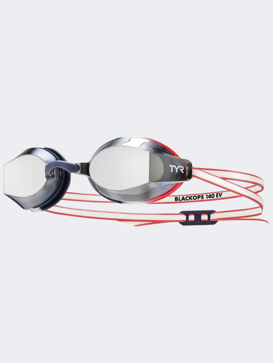 Tyr Blackops140Ev Women Mirrored Usa Swim Goggles Grey/Red