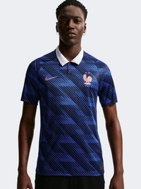 قميص كرة القدم الرجالي من Nike FFF 2026 ستاديوم هوم دراي-فيت نسخة طبق الأصل - أزرق ملكي للعبة