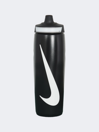 زجاجة تدريب للجنسين Nike Refuel سعة 24 أونصة أسود/أبيض