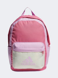 Adidas بادج أوف سبورت حقيبة تدريب أطفال وردي/ليلاك/عاجي