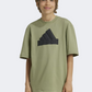 Adidas Future Icons Logo Boys Sportswear T-Shirt Tent Green/Black