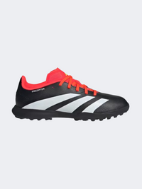 حذاء أطفال Adidas Predator League للأرضيات السوداء/الأبيض/الأحمر