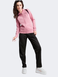 بدلة لايف ستايل نسائية Puma Classic Tricot وردي/أسود