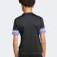 Adidas F50 Short Sleeve Jersey Kids-Boys Football T-Shirt Black/Purple Rush