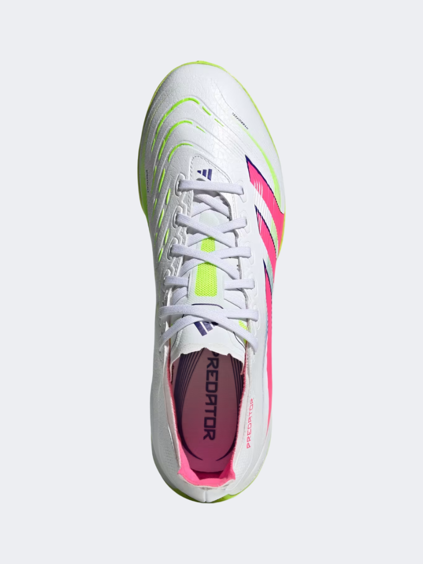 أحذية كرة القدم Adidas Predator League Tf للرجال أبيض/وردي/ليمون