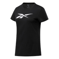 Reebok تيشيرت تدريب نسائي غرافيك فيكتور أسود