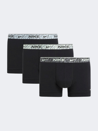 Nike Everyday Stretch 3 Pack Trunk ملابس داخلية لايف ستايل رجالي أسود