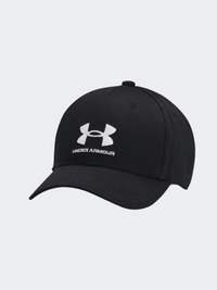 قبعة تدريب للأولاد Under Armour Branded Lockup أسود/أبيض
