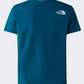 The North Face New Graphic Boys Lifestyle T-Shirt Blue/Lemon Yellow