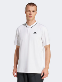 أديداس نادي تنس بولو كلايماكول بيكيه للرجال بولو تنس بأكمام قصيرة أبيض