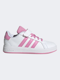 Adidas Grand Court 2.0 Ps-Girls Sportswear Shoes White/Pink/Black