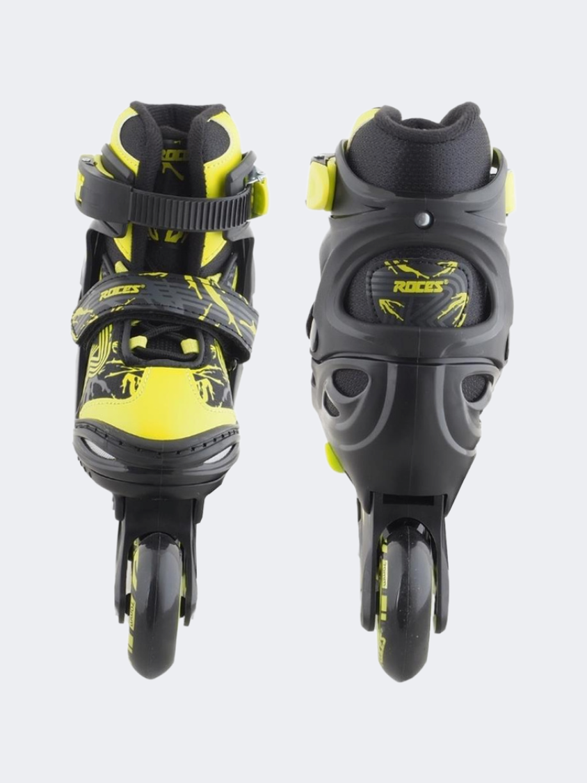 Roces Jokey 3 Boys Skating Roller Skates Black/Lime