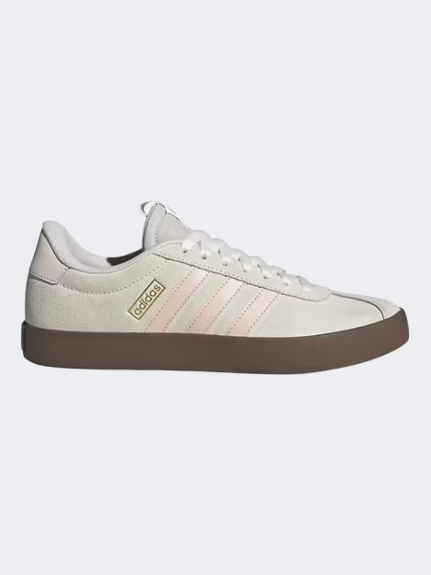 أحذية أديداس Vl Court 3.0 للنساء للملابس الرياضية أبيض/وندر كوارتز