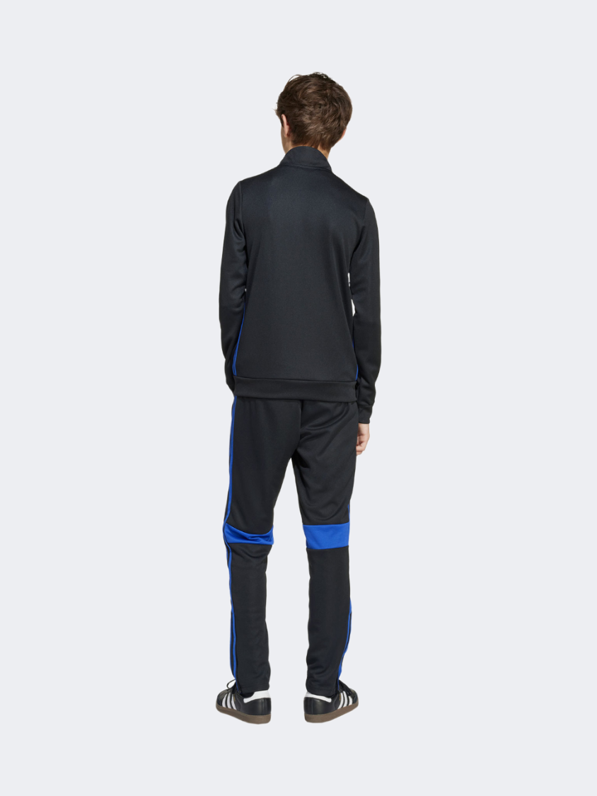 Adidas Tiro 25 Essentials Little-Boys Football Tracksuit Black/Blue