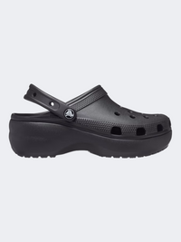 صندل Crocs كلاسيك بلاتفورم للنساء أسود للاستخدام اليومي