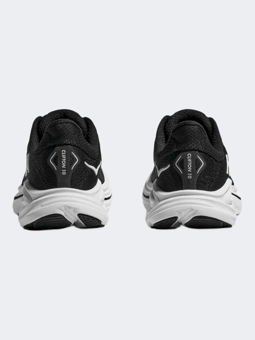 حذاء جري للأولاد Hoka Clifton 10 Gs باللون الأسود/الأبيض