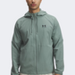 جاكيت نمط حياة رجالي من Under Armour منسوج مطاطي أخضر سيليكا