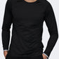Oil And Gaz Round Neck Men Fitness Long Sleeve Black