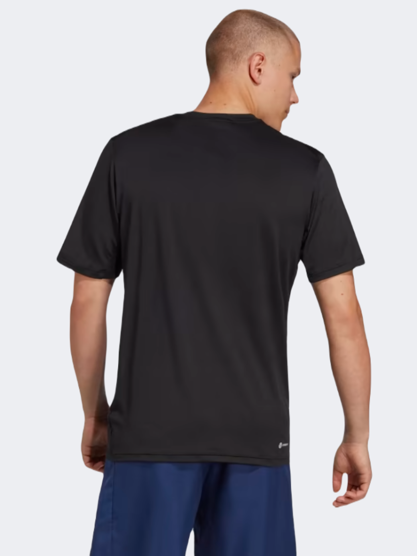 Adidas Essentials Stretch Men Training T-Shirt Black/White