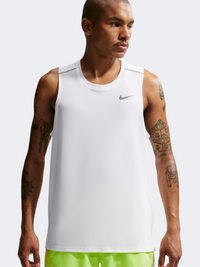 Nike Miler Men Running Tank White