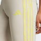 Adidas Essentials 3-Stripes High Waistband Lycra Women Sportswear Tight Beige