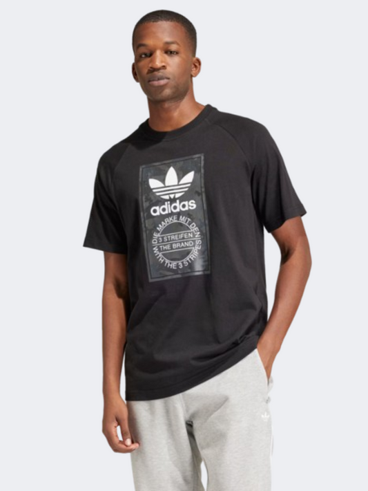 Adidas Camo Tongue Men Original T-Shirt Black/White