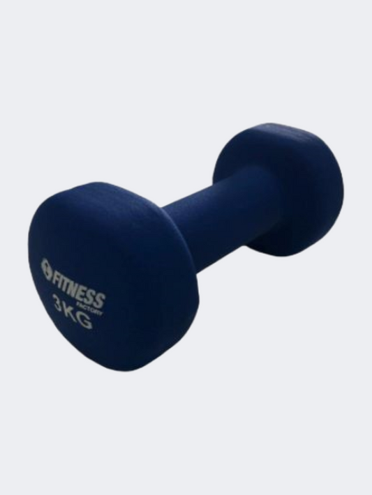 Fitness Factory Neoprene 3 Kg Unisex Weights Blue