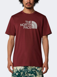 The North Face إيزي تيشيرت رجالي كاجوال سوماك/مونستون رمادي