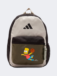 حقيبة ظهر تدريب أولاد Adidas The Simpsons بني/زيتوني/بيج