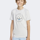 Adidas Fun Graphic Kids-Boys Sportswear T-Shirt Grey