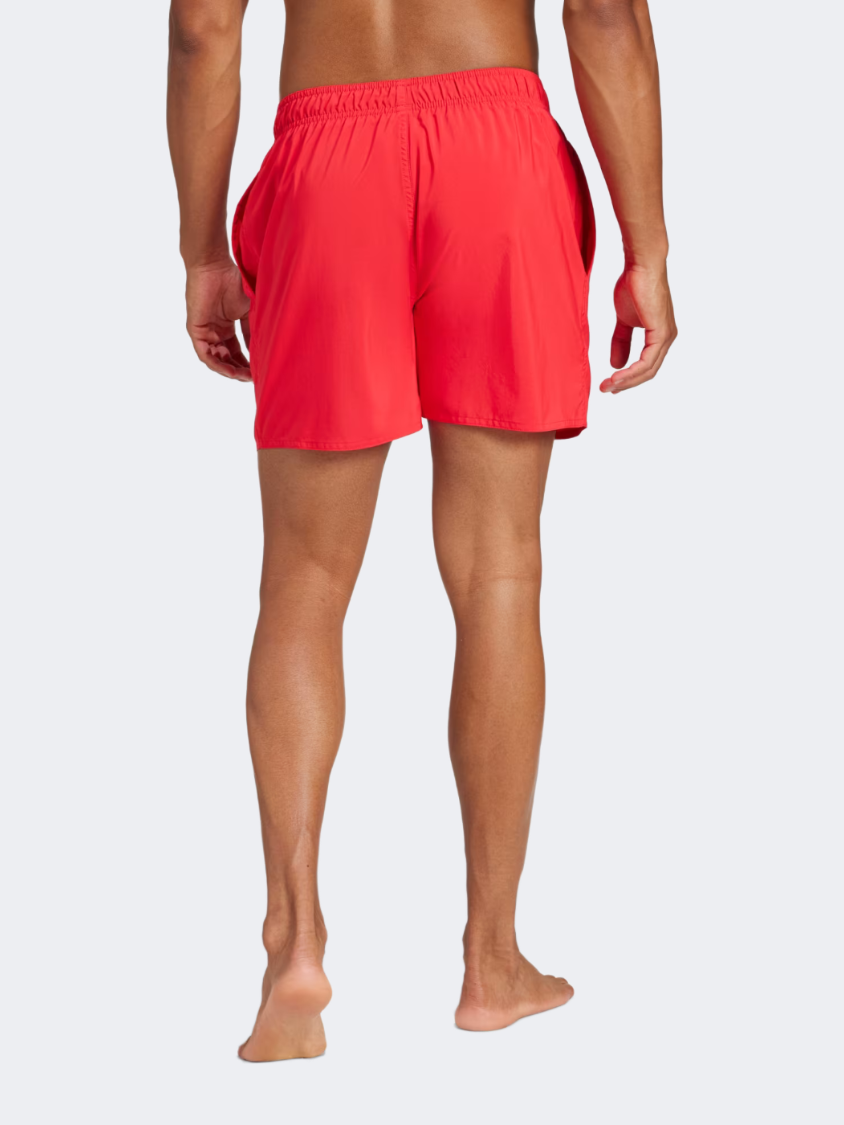 Adidas Solid Clx Short-Length Men Swim Swim Short Pure Ruby/Black