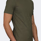 Oil And Gaz Round Neck Men Lifestyle T-Shirt Olive