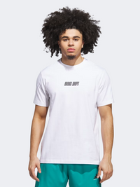 Adidas Hoops Graphic Men Basketball T-Shirt White/Black