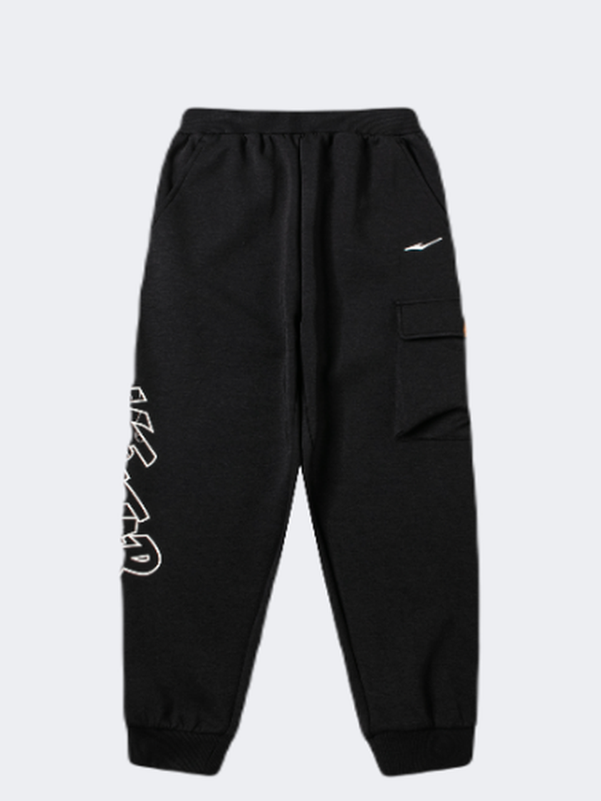 Erke Knitted Kids-Boys Lifestyle Pant Black