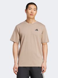 Adidas Train Essentials Feelready Logo Men Training T-Shirt Chalky Brown