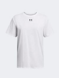 تيشيرت لايف ستايل نسائي Under Armour Campus Oversize أبيض/أسود