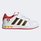 أحذية رياضية للأطفال من Adidas ديزني ميكي ماوس جراند كورت Ps - أبيض/أسود/ذهبي