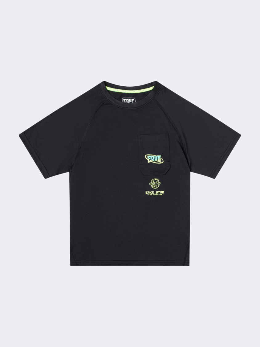 Erke Kids-Boys Lifestyle تي شيرت أسود