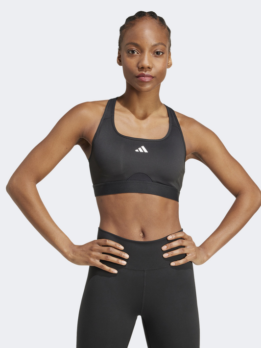 Adidas Powerreact Women Training Bra Black