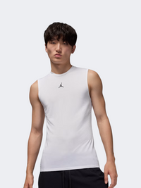 Nike جوردان سبورت كومب دي إف تيشيرت كرة سلة رجالي أبيض/أسود