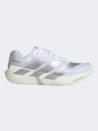 حذاء تدريب نسائي Adidas Adizero Dropset Pro أبيض/فضي معدني