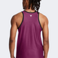 Under Armour Project Rock Mesh Badge Of Honor Men Training Tank Purple Gemini/White
