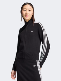 Adidas كنزة تراك توب محبوكة فاير بيرد نسائية اورجينال أسود/أبيض