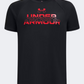 1383010-002 Ua Tech Split Wordmark Ss Black Red