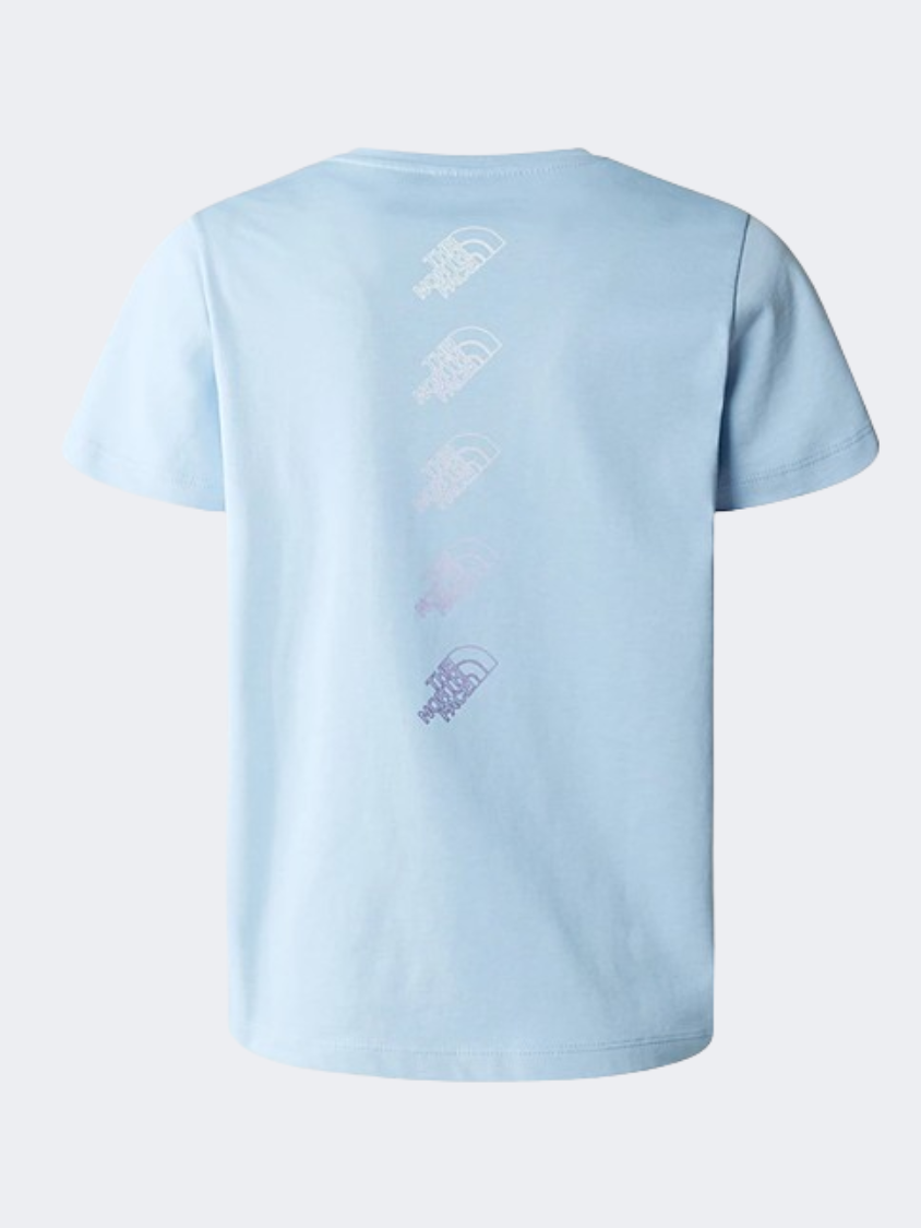 The North Face Relaxed Graphic 2 Girls Lifestyle T-Shirt Steel Blue
